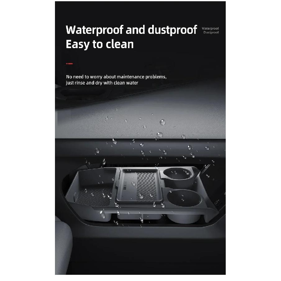 For JETOUR Great Saint Silicone Storage Box  Center Console under Layer Modification Special Car Interior Accessories Organizer