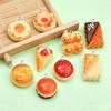 10Pcs Cute Shiny Strawberry Roll Charms Flat Back Pendants for Earring Bracelet DIY Craft Accessories