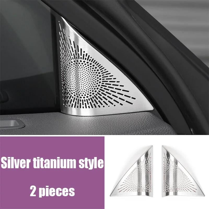 For Lexus ES 350h 350e 500e 2026 2027 Front Door A Pillar Triangle Stainless Steel Decorative Cover Car Interior Trim Accessorie