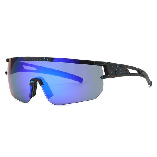 Women Cycling Sunglasses Nose Pads Sunshade Windproof No Rim Block UV Light Transparent Clear View Summer Outdoor Sunglasses Eyewear Accessories