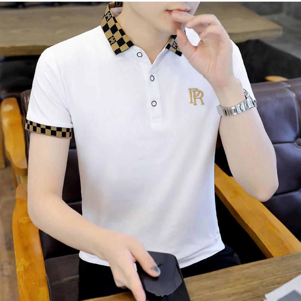 Herren Casual Besticktes Kurzarm-Poloshirt - Lockere Passform, Große Größe