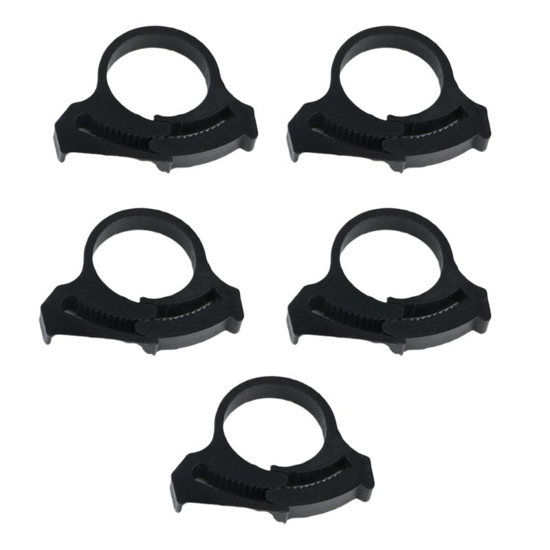 5 Pack Garden Water Pipe Clamps Adjustable Hose Clips Drip Irrigation Tubing Holders for Stable Watering Solution