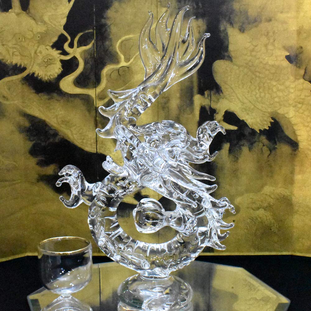 Handmade Glass Craft Feng Shui Good Luck Luck Dragon