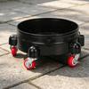 Car Wash Bucket Cart Cup-Style Holders Wheeled Base-Piece Molded Cleaning