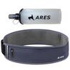 Біговий пояс ARES, Стабілізуючий пояс для гідратації, 3 кишені, Кишеня для смартфона, Кишеня для монет, Ключниця, Кишеня для пляшки, Надлегкий, Підходить для ПЕТ-пляшки
