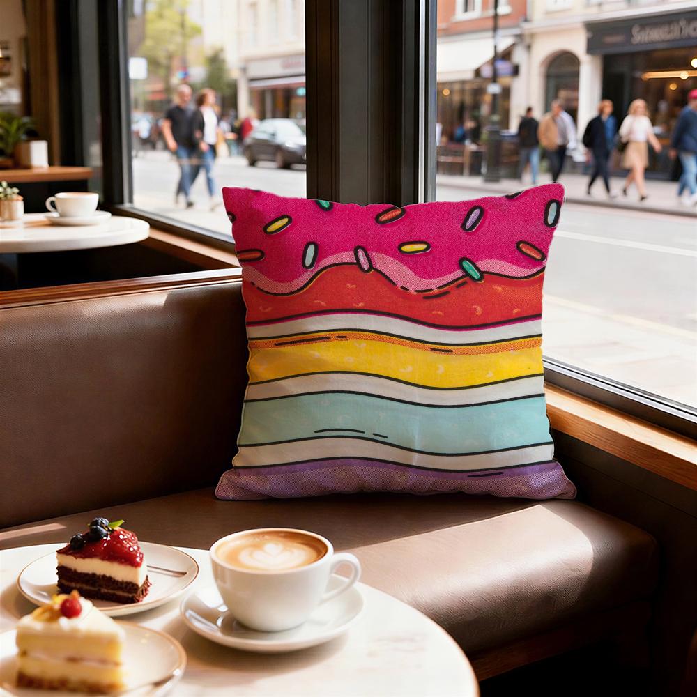 Artistic Background Patterns Cushion Cover Set of  Decorative Short Plush Pillow Covers for Sofa Soft  Cushion Case x cm