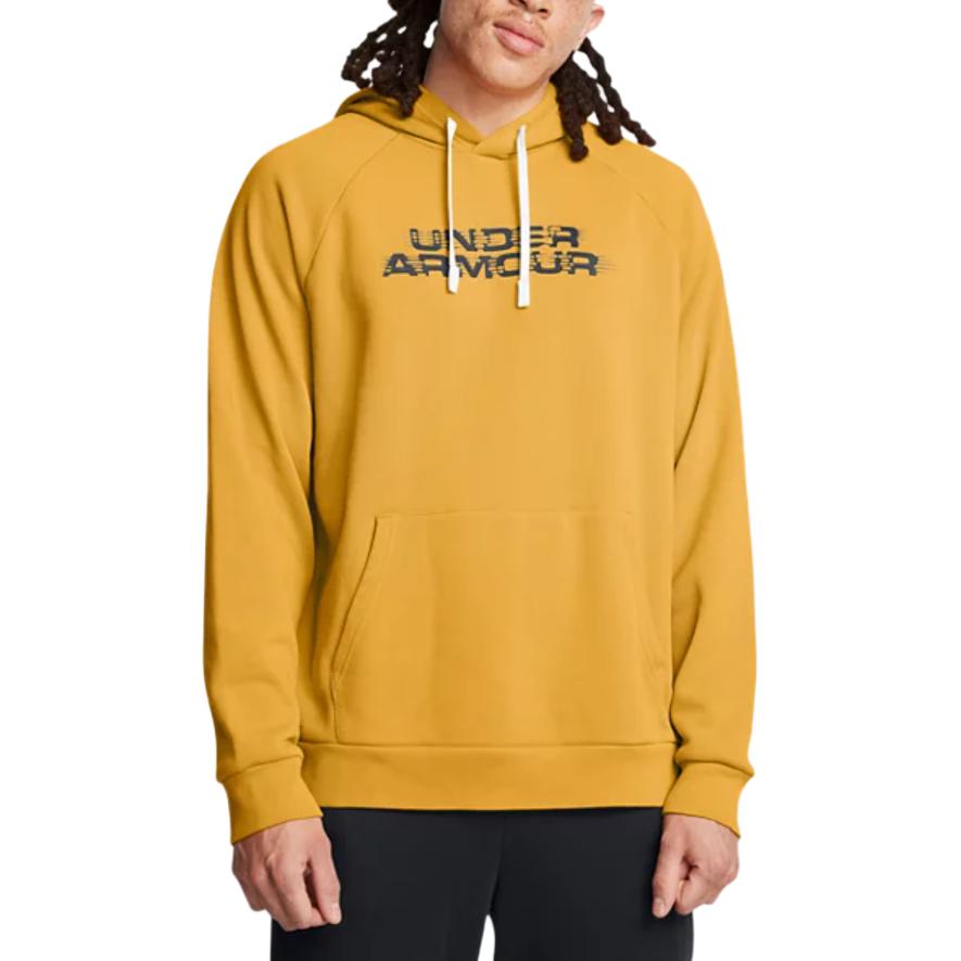 Under Armour Rival Loose Fit Soft Comfortable Long Sleeve Hoodie Men Hoodies Gold 1389428-711