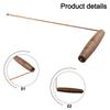 2 Pack 99.9% Copper Dowsing Rods with Real Birch Wood Comfort Handles
