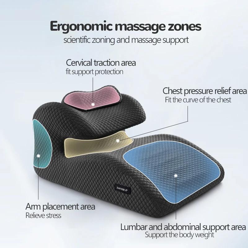 New Butt Cushion Multifunctional Prone Position Lie Pillow  Lie Sleeping Lie Pillow Cushion Unique Curved Design Lumbar Support