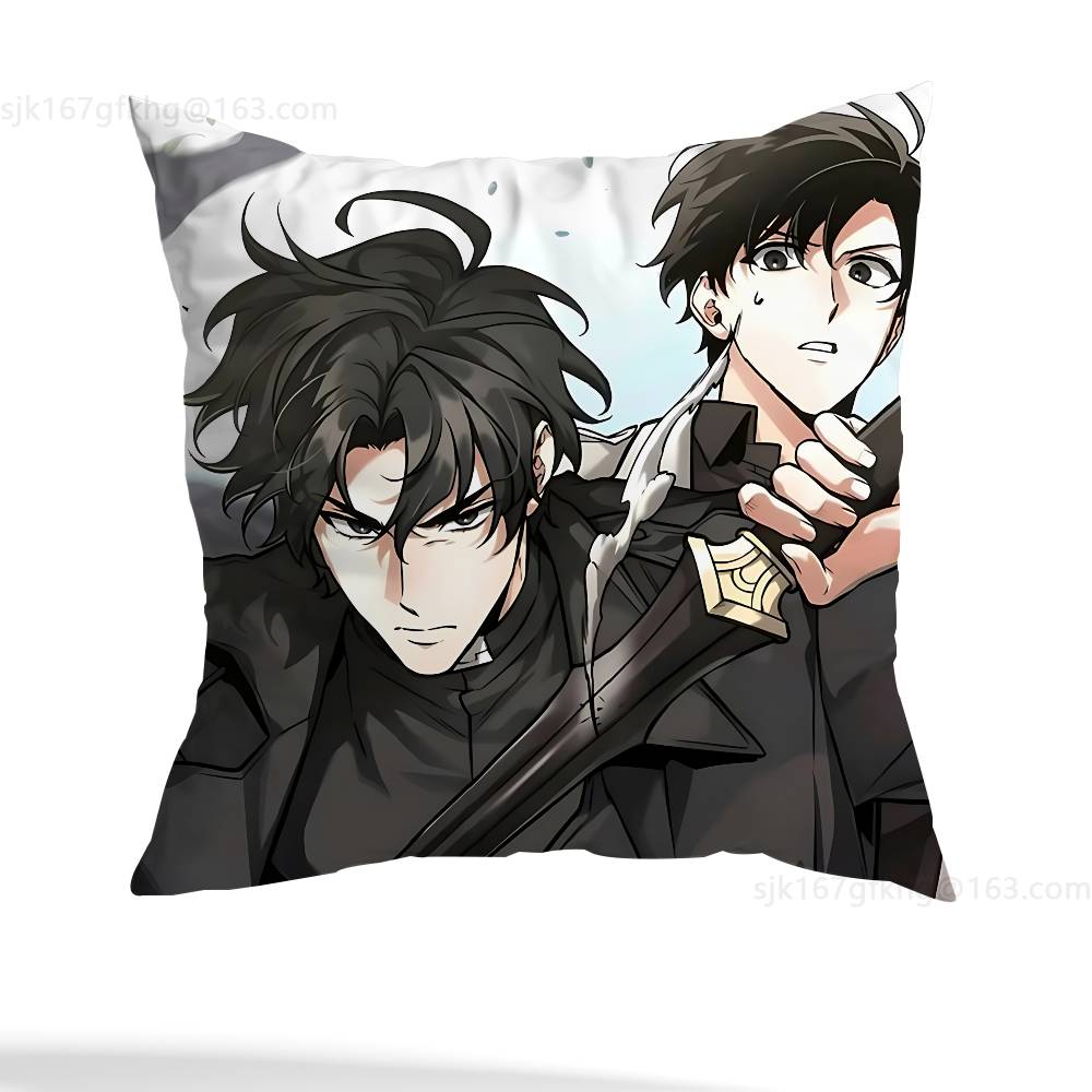 Anime Omniscient Reader Viewpoint Pillow Case Square Double-Sided Printing Short Plush Sofa Cushion Cover Bedroom Bedside Pillow