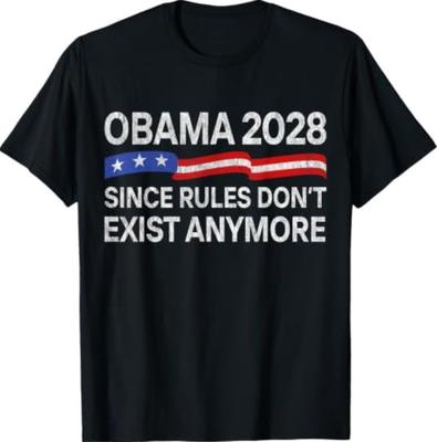 Obama 2028 Kurallar Artık Yok T-Shirt