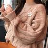 New Fashion Sweater Brooch Rose Flower Corsage Camellia Long Needle Pin Girl Women Shawl Shirt Collar Brooch Pins Accessories