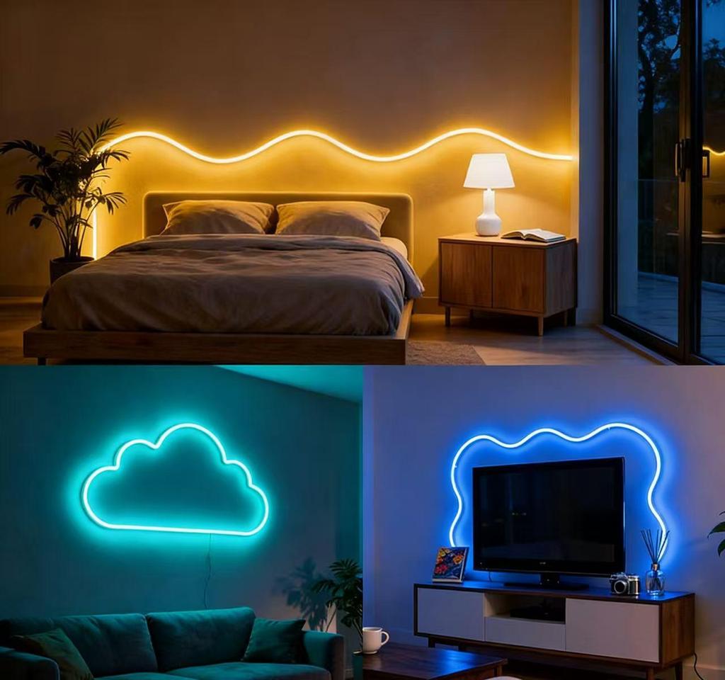 RGB LED Silicone Neon Strip with 24-Key Controller
