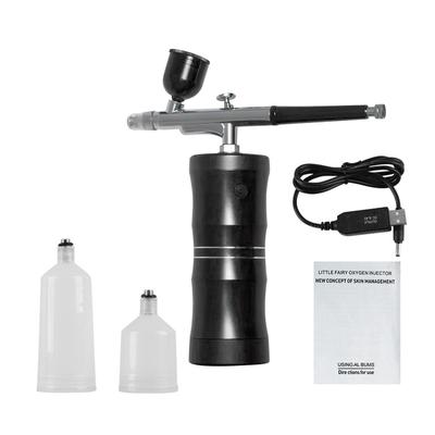 Make-up Airbrush Handheld Hydratisieren Feuchtigkeitsspendend Tragbar Gesichtsbemalung Airbrush für Kosmetik Schwarz