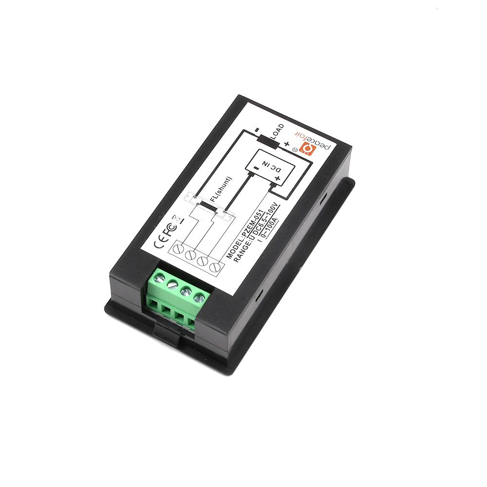 20A/100A Digital Meter DC6.5-100V AC80-260V Voltmeter Ammeter LCD 4-in-1 DC Voltage Current Power Energy Detector