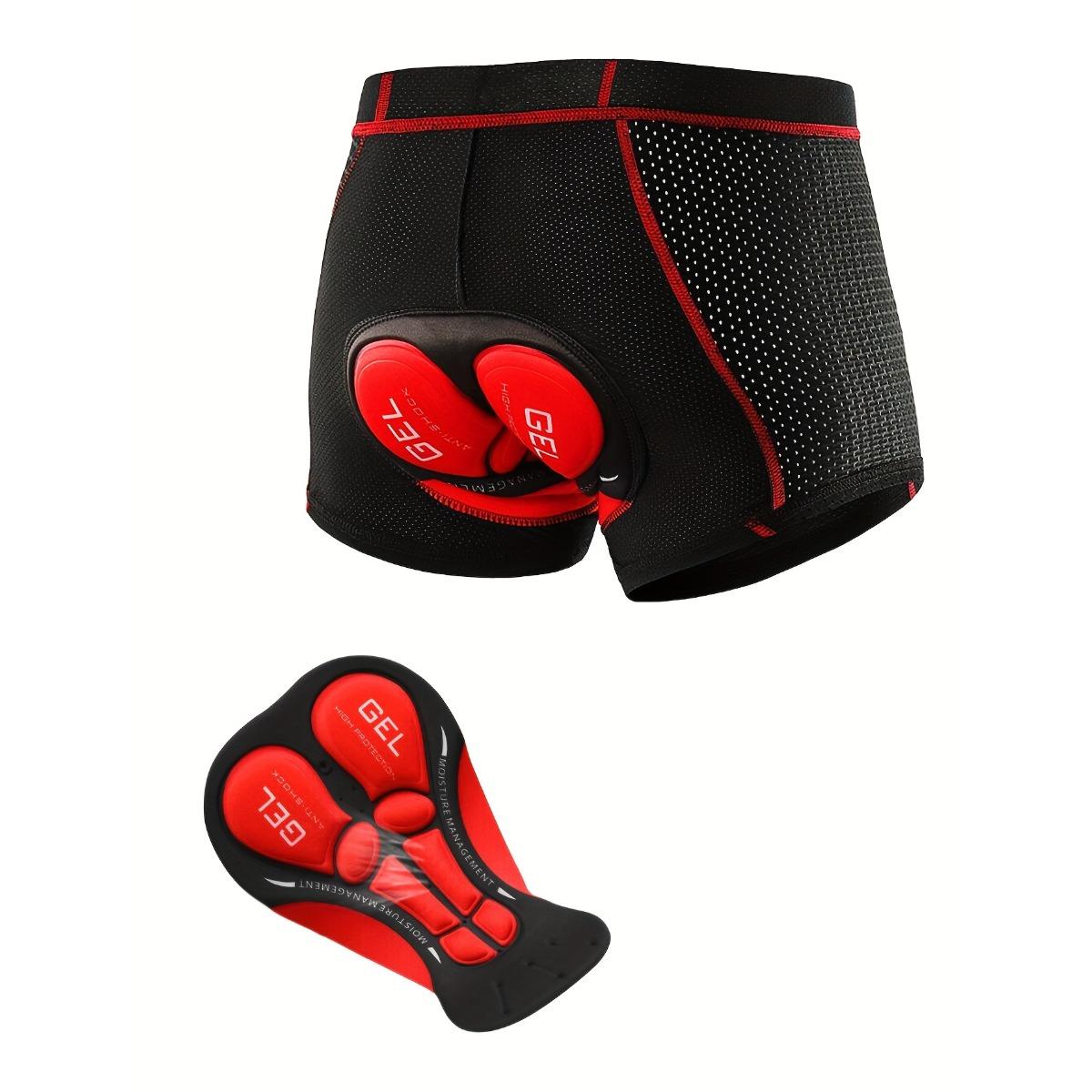 

Men s 3D Thick Bicycle Shorts Cycling Underwear, Padded Mountain Bike Clothing, MTB Lined Motorcycle Clothing XXXL червоний