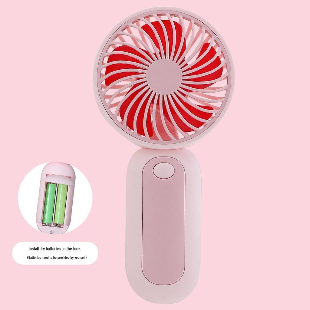 2026 USB Rechargeable Compact Handheld Lanyard Fan - Fresh Style & Portable Gift