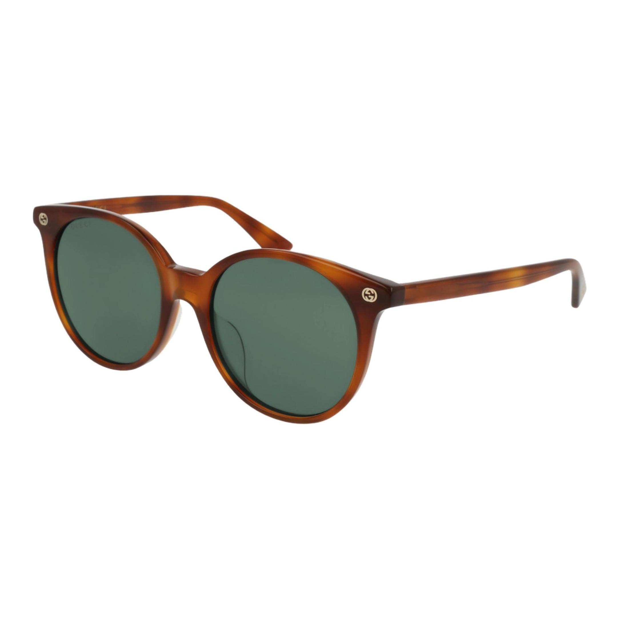 

Gucci Logo Oval Sunglasses Women sunglasses Havana GG0091SA-002 Dust Bag+Eyeglass Case (Random Color),F,Havana