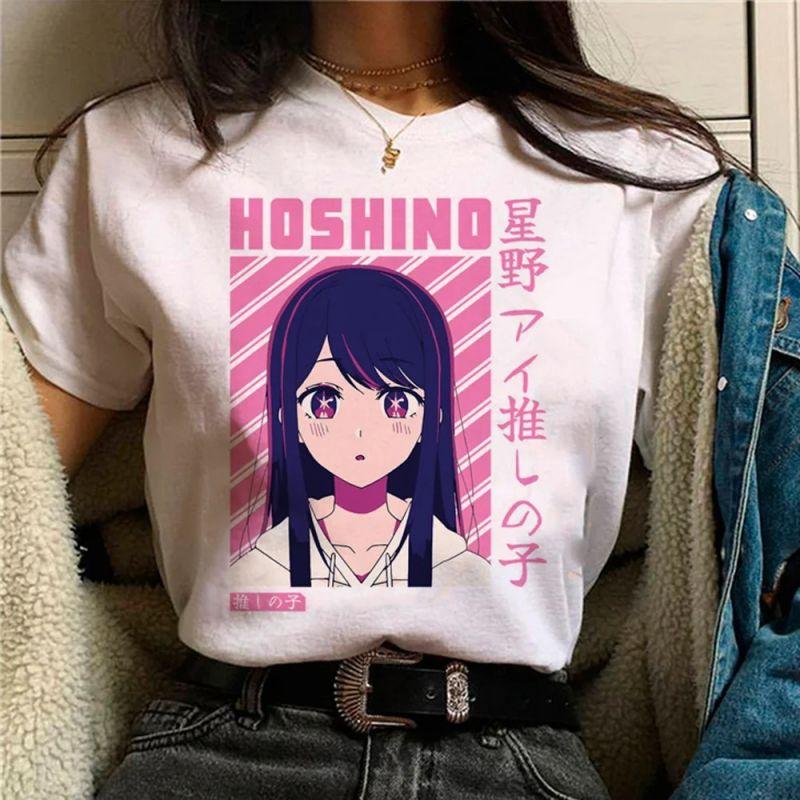 Animation Print T-Shirt Rundhalsausschnitt Kurzarm T-Shirts Lässige Oberteile Damen Lockerärmlig Mode Trendig Weiß Kleidung Sommer