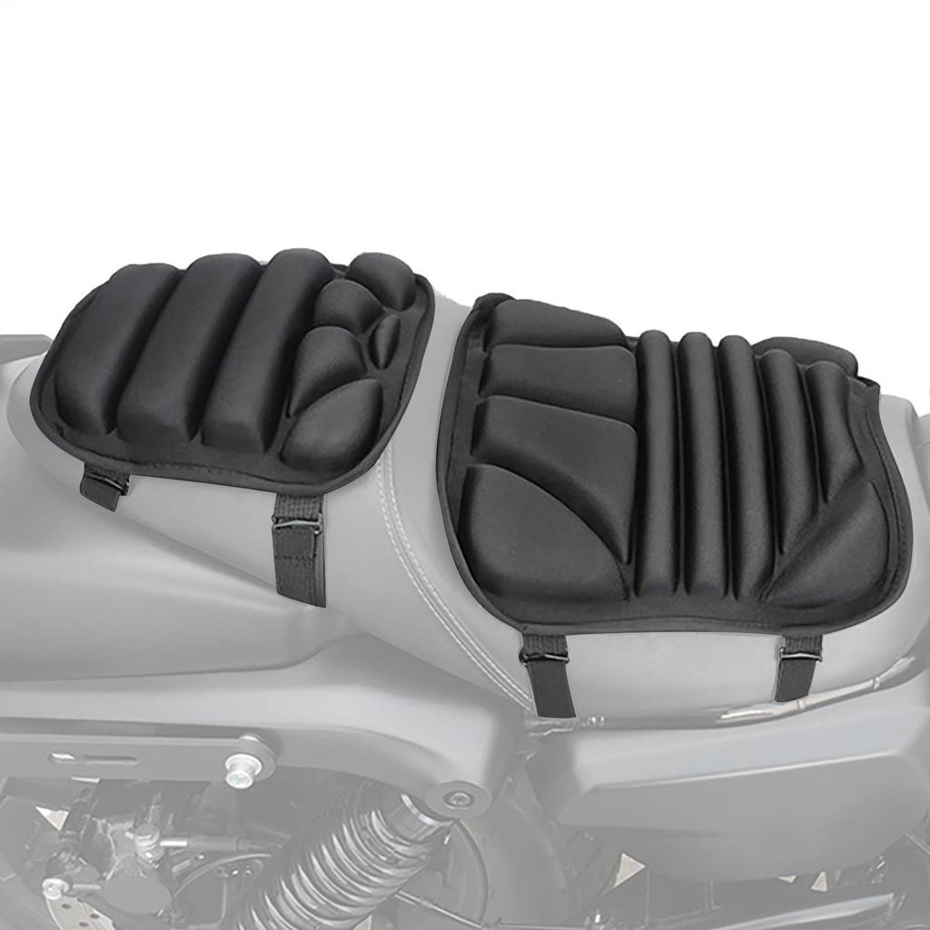 Universal Motorcycle Gel Seat Cushion 3D Shock-Absorbing Breathable Foldable Motorcycle Gel Seat Pad For Long Rides
