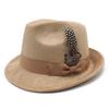 New suede top hat autumn and winter felt hat gentleman's small brim simple classic western cowboy hat jazz hat
