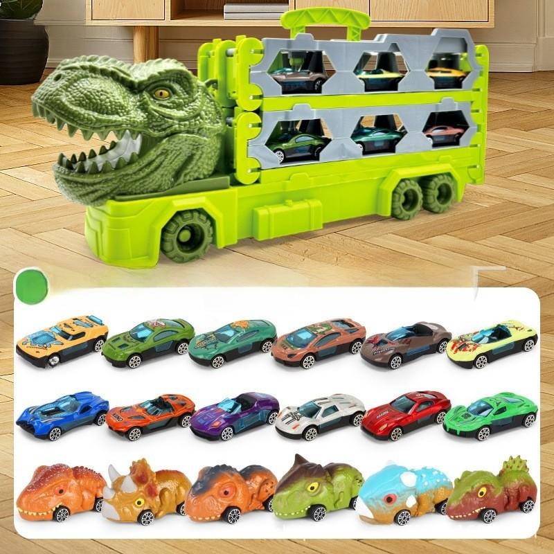 Toys T Rex Track Playset Alloy Vehicles Dinosaur Figures Children Gift Festival