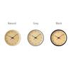 KATOMOKU Muku Clock 7, Natural Cypress Dial, km-83NARC, Wall Clock, Sweep Movement, 30.0cm Diameter (Radio-Controlled Clock)