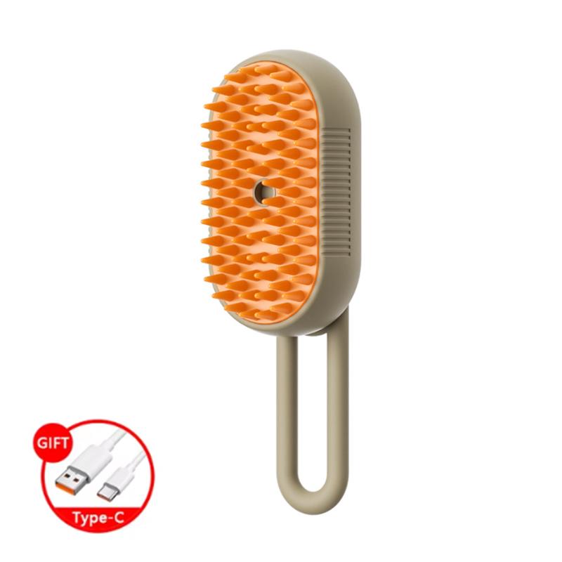 Wiederaufladbare 4-in-1-Dampfhaarentfernungsbürste für Katzen und Hunde, Katzenbürste, antistatische Dampfbürste für Haustiere, Massage-Reinigungsspray, Haarentfernungsbürste