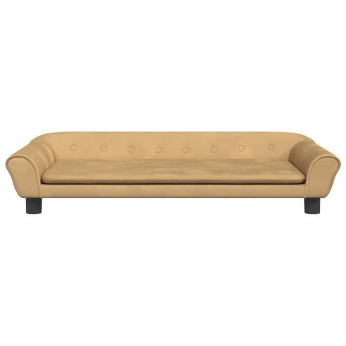VidaXL Lit pour Chien, Canapé pour Animaux avec Pieds, Panier pour Chien Salle de Séjour Chambre à Coucher, Marron 100x50x21 172010