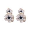 Steel Needle Dripping Oil Ginkgo Flower Pendant Earrings Super Immortal Mori Gentle Temperament Earrings Light Luxury Advanced Earrings Women