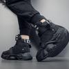 Men's casual sneakers four seasons new soft-sole high-top outdoor speed running shoes breathable Thick sole walking sports shoes