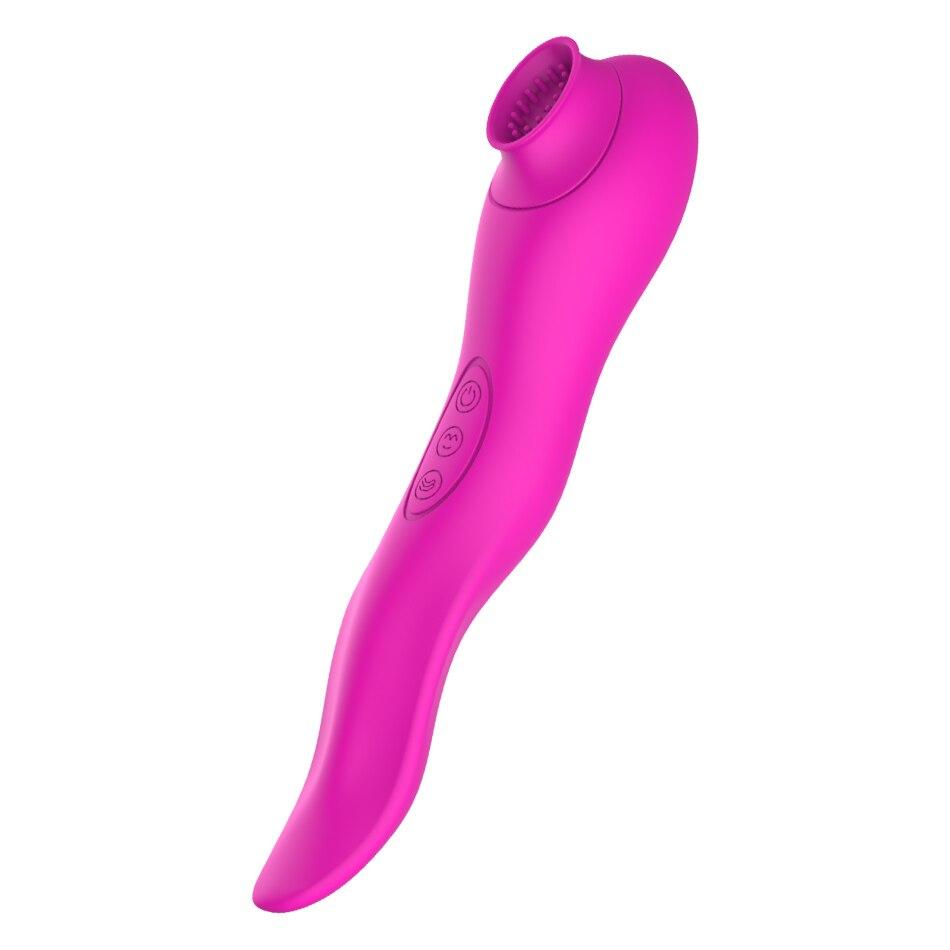 USB-Aufladung Saugzunge Vibrator Klitoris Stimulator Produkte Waren Sexspielzeug für Erwachsene 18 Frauen Weiblicher Masturbator Shop