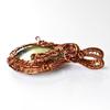 121 ct Natural Chrysoprase Gemstone Wire Wrapped Pendant Copper Jewelry for Her Gemstone Jewelry