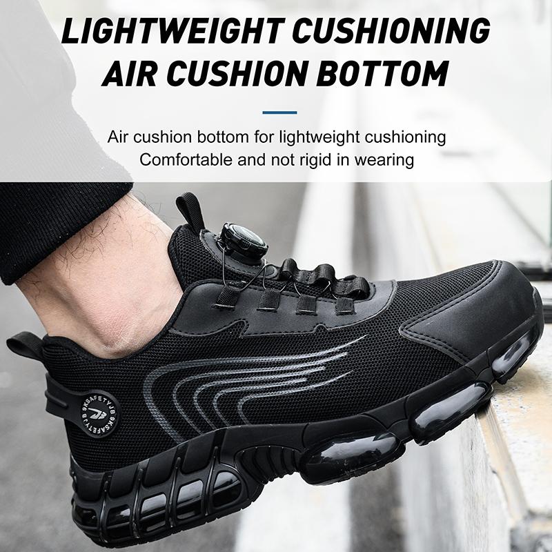 Fashion New Non-slip Safety Boots Man Work Sneakers Indestructible Work Shoes Steel Toe Protective Boots Work Safety Shoes for Men Women