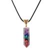 European American Fashion Colorful Natural Stone Gem Crystal Necklace for Women Wedding Jewelry