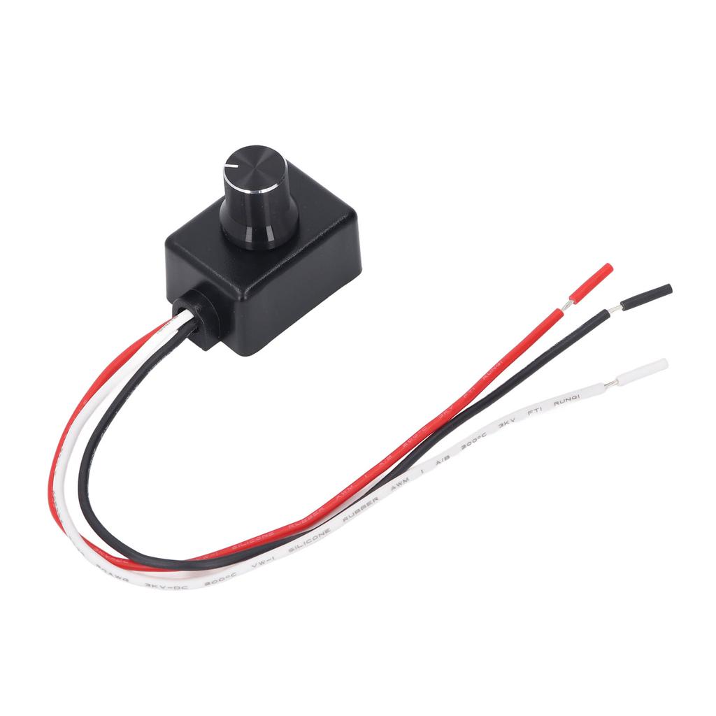 12V Dimmer Switch Easy To Install LED Light Dimmer Rotary Knob for RV Halogen Incandescent Light