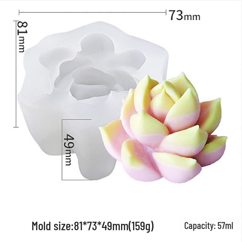 Vítězná Sukulentní Série: DIY silikonové formy na epoxidové kaktusy a svíčky v květináčích