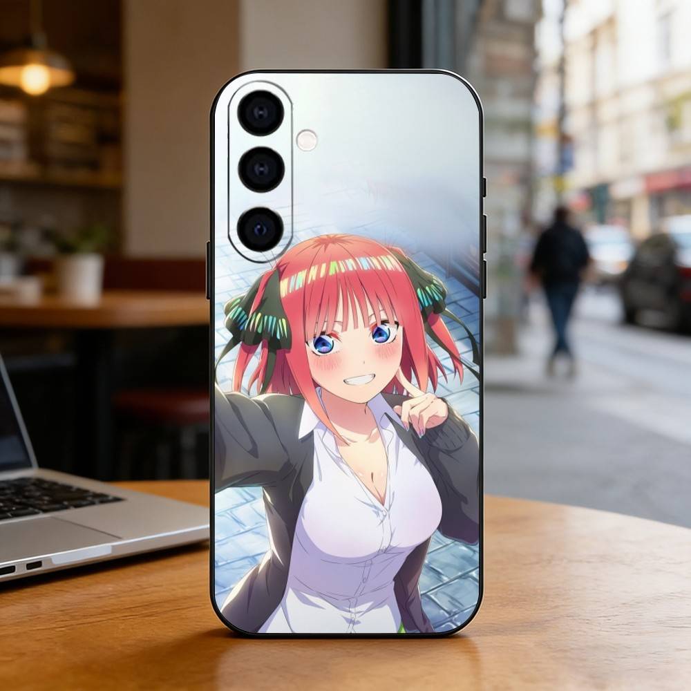 N-Nino N-Nakano Anime Phone Case For Samsung Galaxy A73,A72,A71,A70,A53,A52,A51,Soft Silicone Black Cover