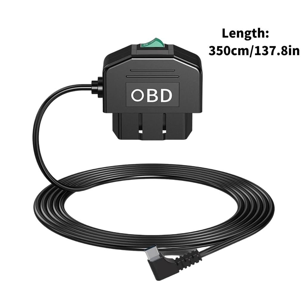 Dual Mode OBD Car Recorder Cable with Intelligent Parking Surveillance & Voltage Protections High Efficiency OBD Cable
