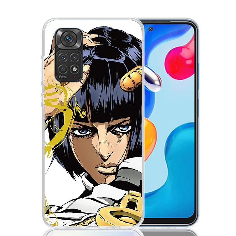 JoJo Adventure Bruno Buccellati Phone Case For Xiaomi Redmi Note 15 14 13 12S 12 Pro Plus 11S 11E 11 11T 10S 10 Art Soft Pattern