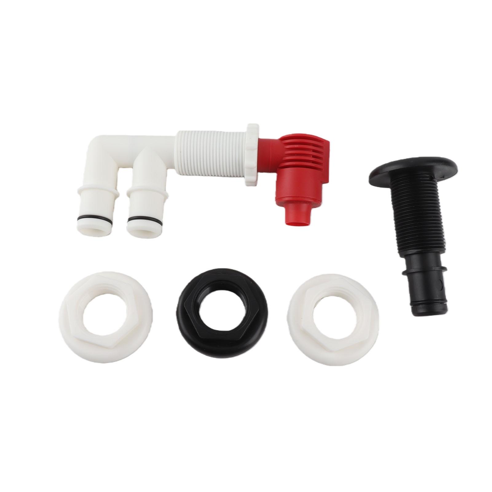 

Boat Pump Out Aerator Combo Kit 1-1/16 Inch Mounting Drain Valve Recirculating Pump Aerator for Live Wells Bait Wells