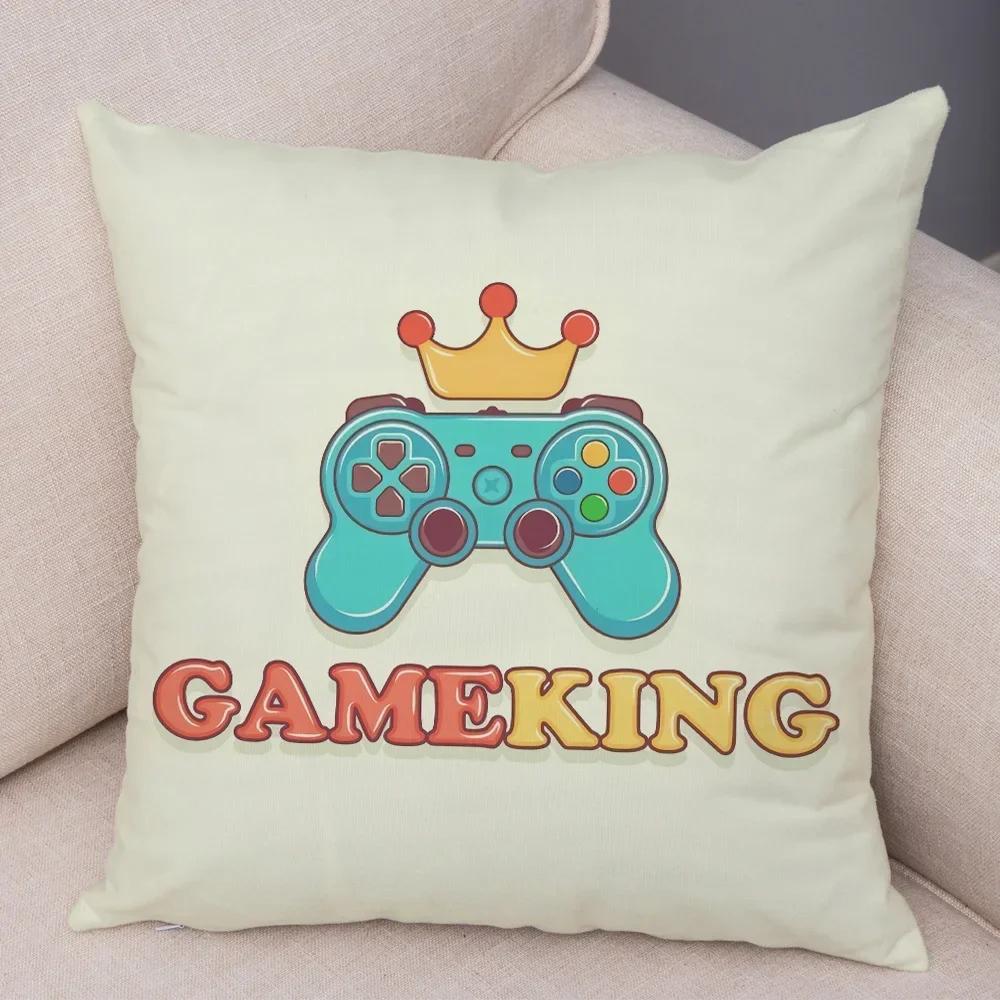 Game Room Decoration  Player Dazzle Handle Series Pillowcase Home  Boys  Bedroom  Cushion Cover Multiple sizes available