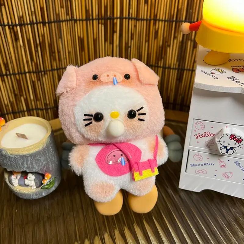 

Скрип и Запись и Пузыри. Кулон-подвеска в виде куклы-медведя, материалы для рукоделия, плюш 12cm