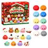 Christmas Gift for Adults 2026 Squeeze Toy Advent Calendar, 24-Day Dumpling Bun Fidget Stocking Stuffers Kids Countdown Box, Soft TPR Stress