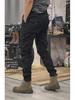 Men's Straight-Leg Tactical Work Pants - Spring/Autumn Casual Outdoor Cuffed Trousers
