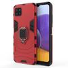 Für Samsung Galaxy A22 5G Stoßfeste PC + TPU Schutzhülle mit magnetischem Ringhalter