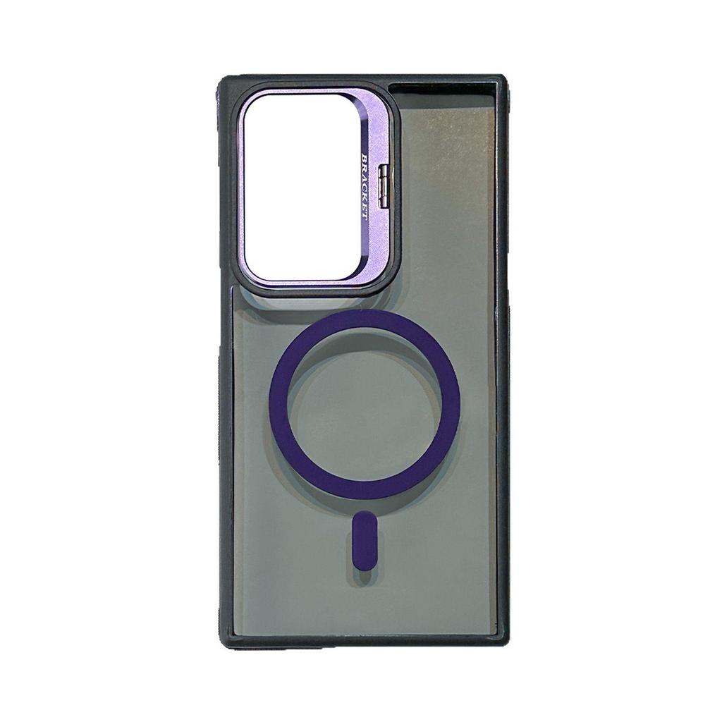 Magnetický kryt Samsung S26Ultra: Kreativní stojánek na objektiv, dvoubarevná ochrana proti pádu pro S24/S25+, pro přeshraniční použití