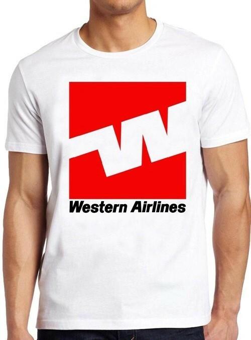 Western Airlines Logo Retro California Hawaii American Cool Gift T Shirt M240 L