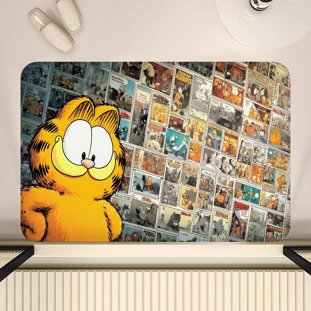 Tappetino da cucina G-Garfield Gatto Carino Anime Decorazione Stanza Bambini Camera da Letto Balcone Antiscivolo Zerbino Soggiorno Alfombra