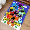 Custom personalization Smiling Critters Print Area Rug - Soft, Washable Non-Slip Indoor Mat,Living Room,Home&Office Decorative Rug